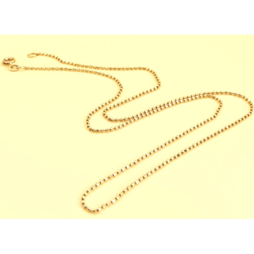 38 - 14 Carat Yellow Gold Necklace 52cm Long