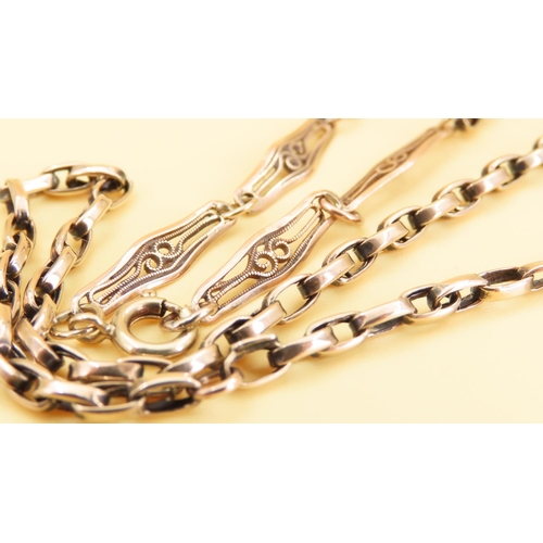 45 - 9 Carat Yellow Gold Cable Link Necklace 42cm Long