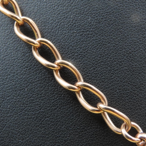 479 - 9 Carat Rose Gold T-Bar Necklace or Pocket Watch Chain 40cm Long