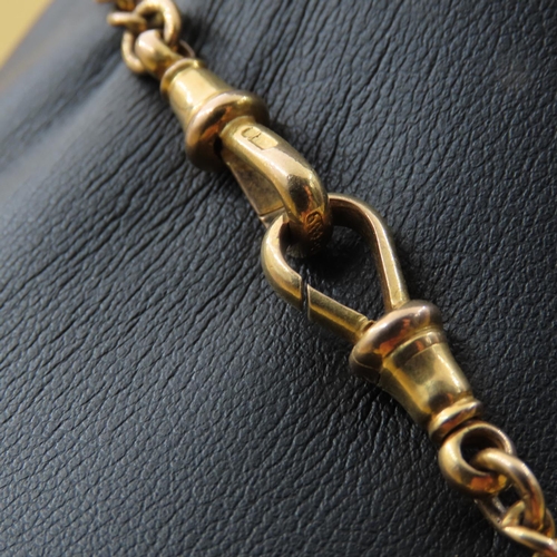 480 - 9 Carat Yellow Gold T-Bar Chain Necklace 40cm Long