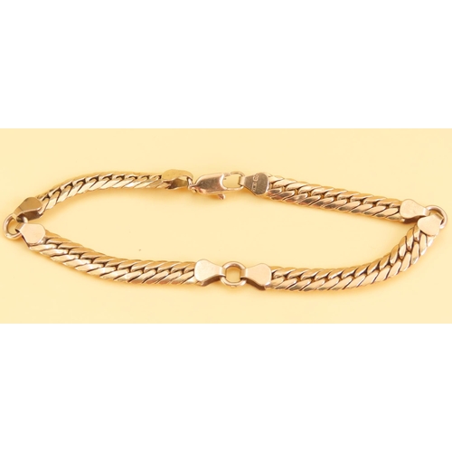 51 - 9 Carat Yellow Gold Bracelet Articulated 19cm Long