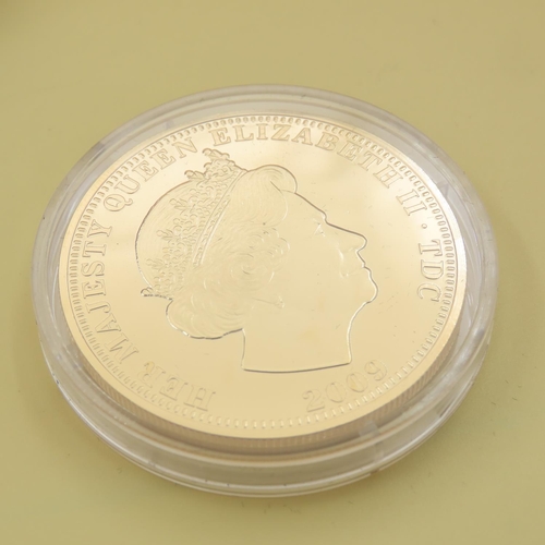 516 - Queen Elizabeth Coin Silver with 24 Carat Gold Deep Plating with Original Presentation Box