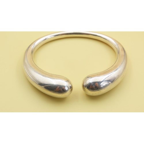 519 - Silver Statement Cuff Bracelet with an Inner Width of 7cm and 60 Grams