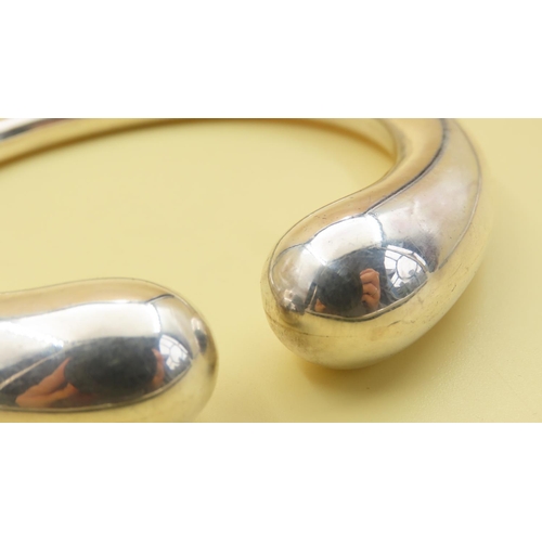 519 - Silver Statement Cuff Bracelet with an Inner Width of 7cm and 60 Grams