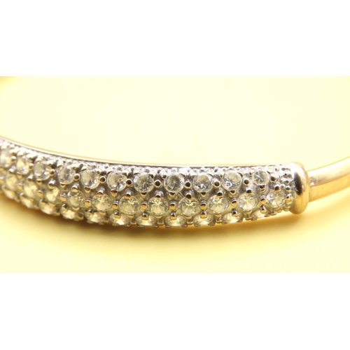 564 - Gemset Bracelet Carat Yellow Gold Inner Width 6.5cm