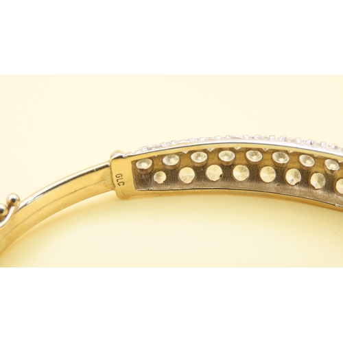 564 - Gemset Bracelet Carat Yellow Gold Inner Width 6.5cm