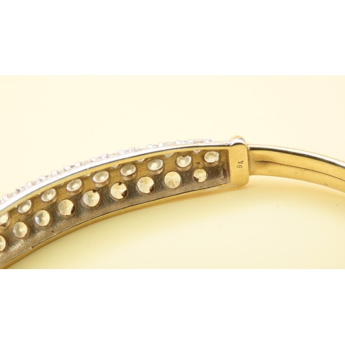 564 - Gemset Bracelet Carat Yellow Gold Inner Width 6.5cm