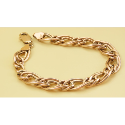 569 - 9 Carat Yellow Gold Fancy Link Bracelet 18cm Long and 8.5 Grams