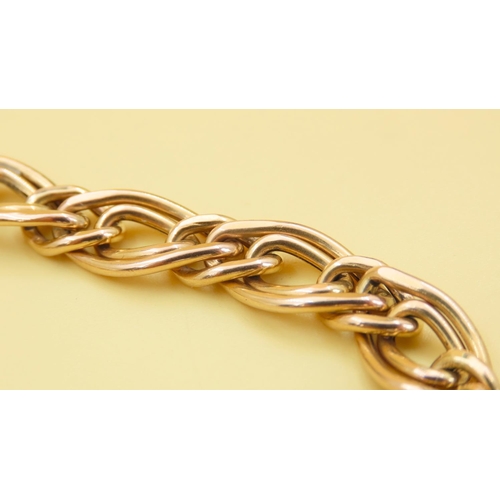 569 - 9 Carat Yellow Gold Fancy Link Bracelet 18cm Long and 8.5 Grams