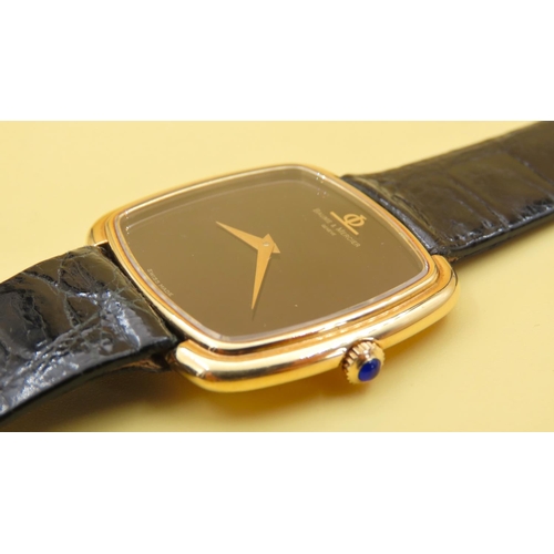 594 - Baume and Mercier Geneva Gentleman's Watch 18 Carat Yellow Gold Case