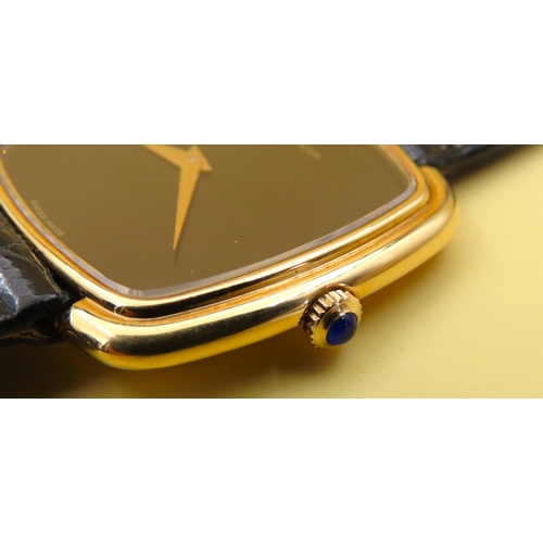 594 - Baume and Mercier Geneva Gentleman's Watch 18 Carat Yellow Gold Case