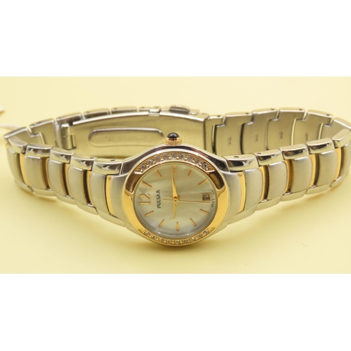 625 - Pulsar Two Tone Ladies Watch As New Unworn