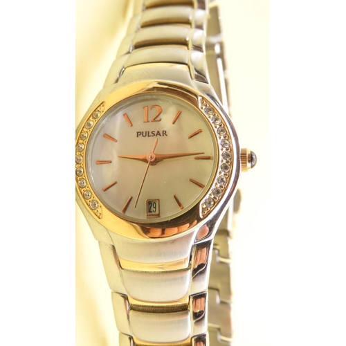 625 - Pulsar Two Tone Ladies Watch As New Unworn