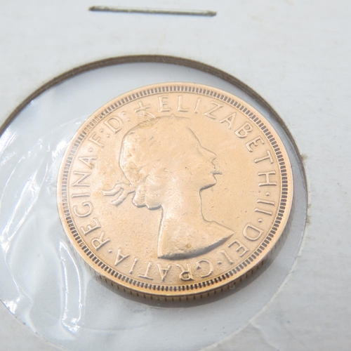 658 - Queen Elizabeth II 1964 Full Gold Sovereign