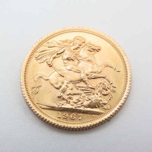 659 - Queen Elizabeth II 1967 Full Gold Sovereign