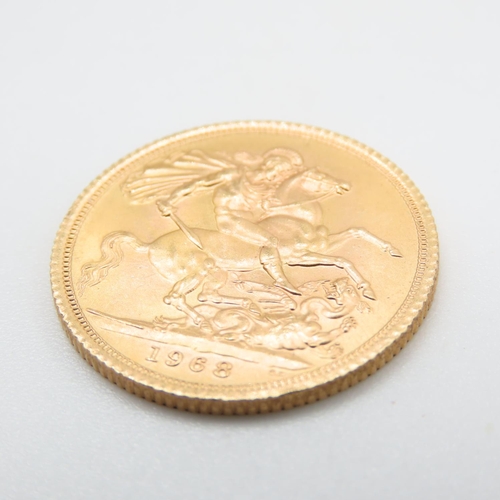 660 - Queen Elizabeth II 1968 Full Gold Sovereign