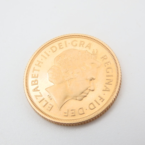 664 - Queen Elizabeth Fourth Head 2004 Full Gold Sovereign