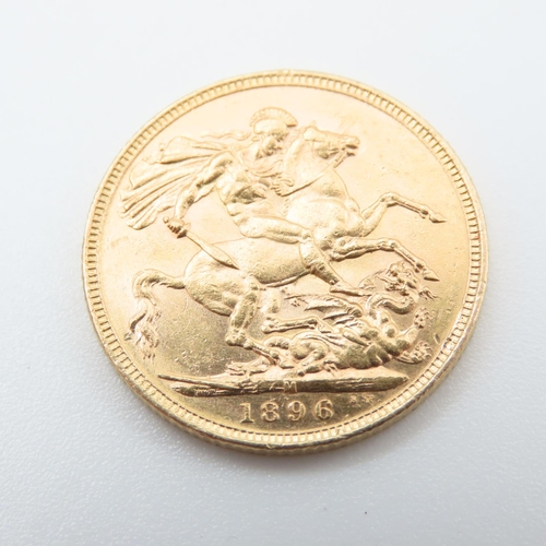Queen Victoria 1896 Full Gold Sovereign