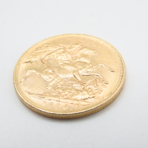 667 - Queen Victoria 1896 Full Gold Sovereign