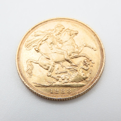 Queen Victoria 1888 Full Gold Sovereign