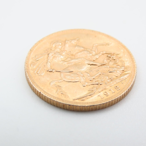 671 - George V 1912 Full Gold Sovereign