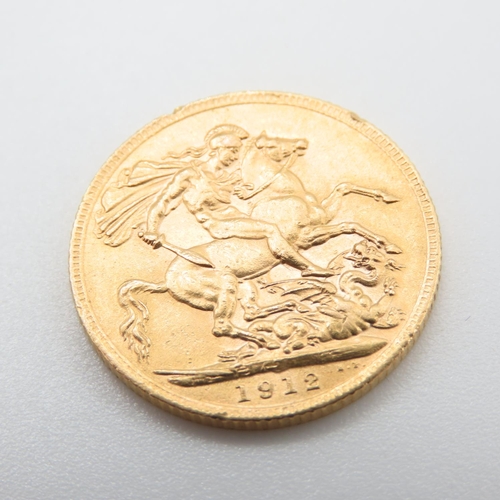 672 - George V 1912 Full Gold Sovereign