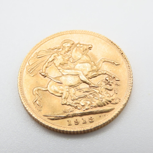 676 - George V 1913 Full Gold Sovereign