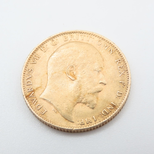 677 - King Edward VII 1902 Full Gold Sovereign