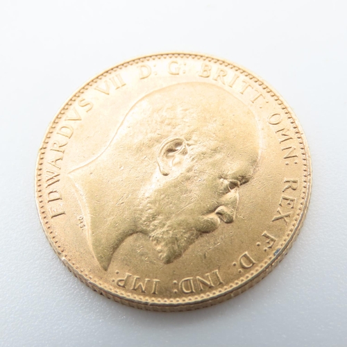 680 - King Edward VII 1907 Full Gold Sovereign