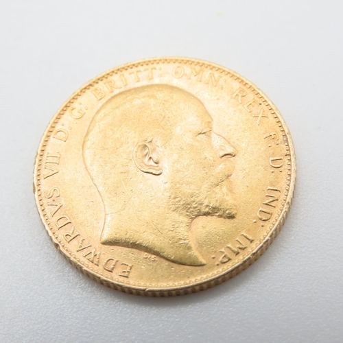 681 - King Edward VII 1907 Full Gold Sovereign