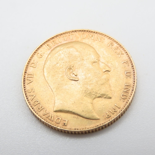 682 - King Edward VII 1907 Full Gold Sovereign