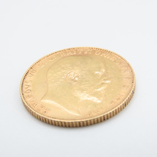 682 - King Edward VII 1907 Full Gold Sovereign