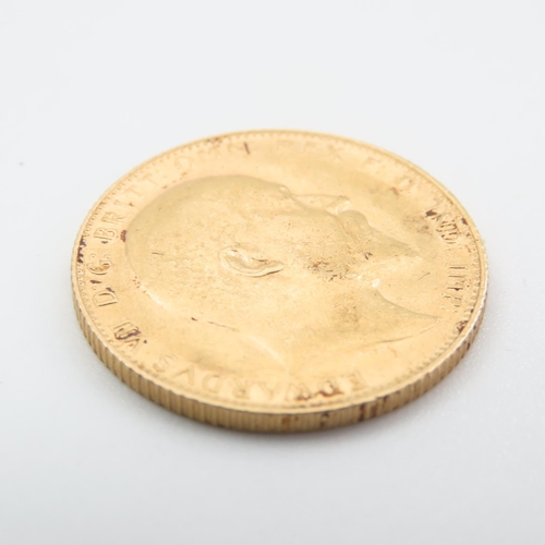 683 - King Edward VII 1908 Full Gold Sovereign