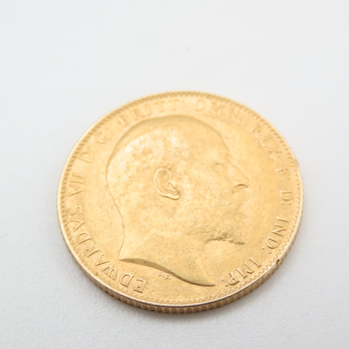 684 - King Edward VII 1909 Full Gold Sovereign