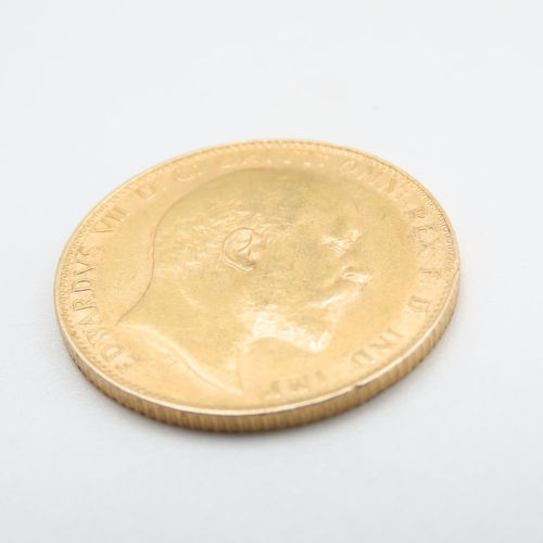 684 - King Edward VII 1909 Full Gold Sovereign