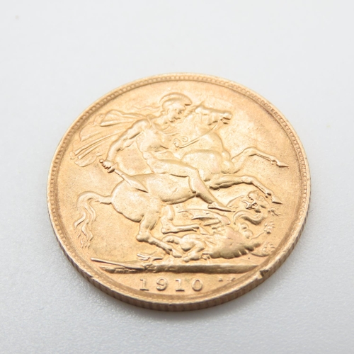 685 - King Edward VII 1910 Full Gold Sovereign