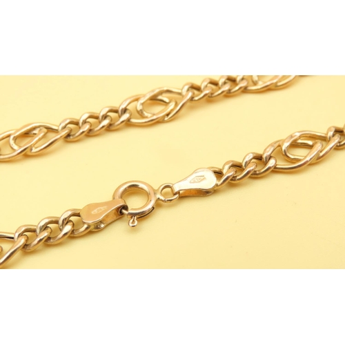 75 - 9 Carat Yellow Gold Fancy Link Necklace 40cm Long