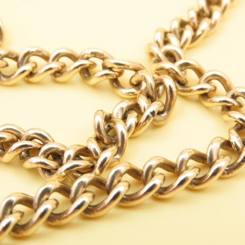 79 - 9 Carat Gold T-Bar Chain Necklace 46cm Long 43.4 Grams