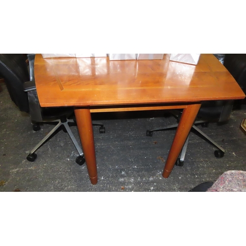 1 - Good Quality Modern Boardroom Table 10ft Long Figured Elmwood