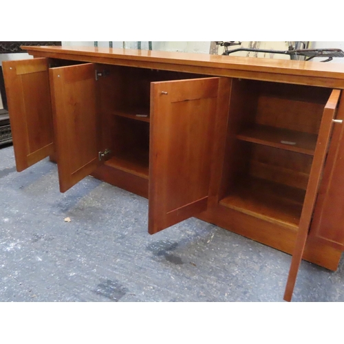 10 - Boardroom Cabinet Approximately 8ft Long Cupboard Doors          Please Note Matches Lot Number One