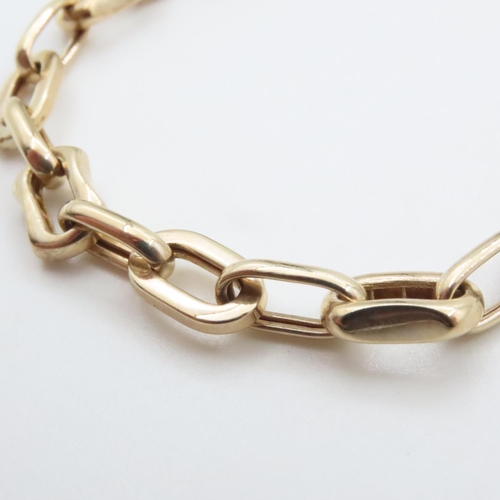 1003 - 9 Carat Yellow Gold Cable Link Bracelet 20cm Long