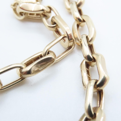 1003 - 9 Carat Yellow Gold Cable Link Bracelet 20cm Long