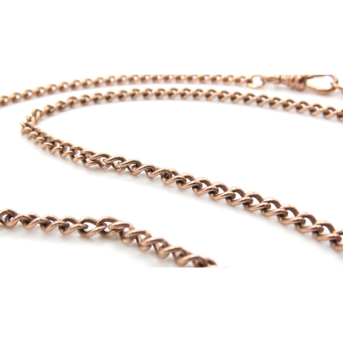 1022 - 9 Carat Rose Gold T-Bar Necklace or Watch Chain 46cm Long