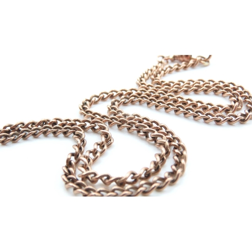 1022 - 9 Carat Rose Gold T-Bar Necklace or Watch Chain 46cm Long