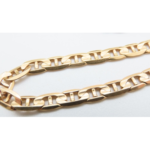 1031 - 9 Carat Yellow Gold Fancy Link Bracelet 21cm Long