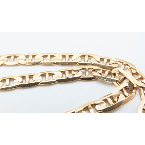 1031 - 9 Carat Yellow Gold Fancy Link Bracelet 21cm Long