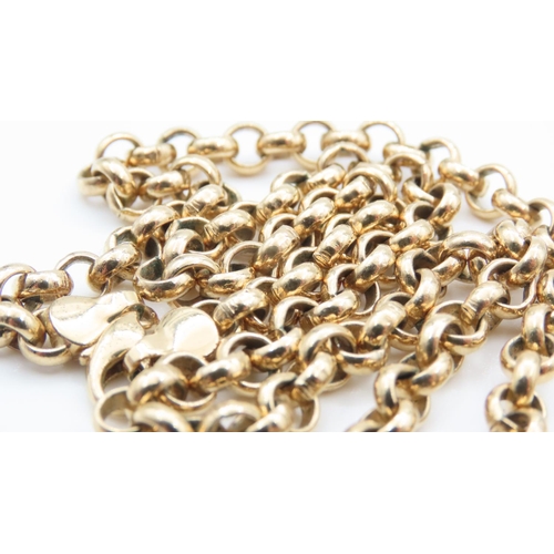 1112 - Rolled Gold Necklace with Silver Gilt Ring Size N