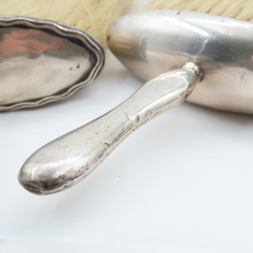 114 - Two Silver Mounted Waiters Table or Crumb Brushes