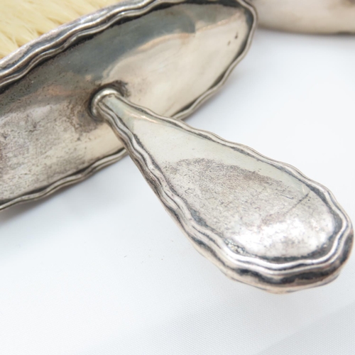 114 - Two Silver Mounted Waiters Table or Crumb Brushes