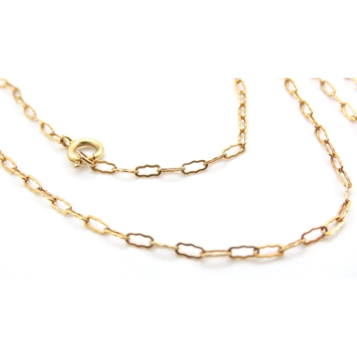 1140 - 9 Carat Yellow Gold Fancy Link Necklace 54cm Long